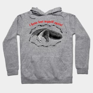 I Have Lost Myself Again  ∆ Nihilist Anteater Design Hoodie